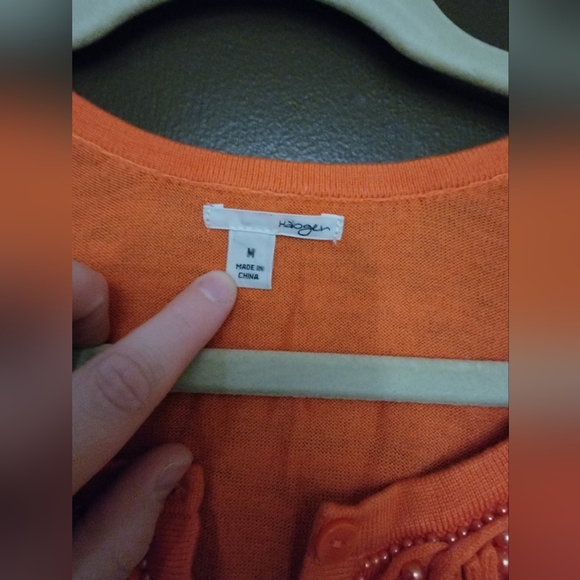Halogen cardigan in orange size medium - Picture 2 of 6